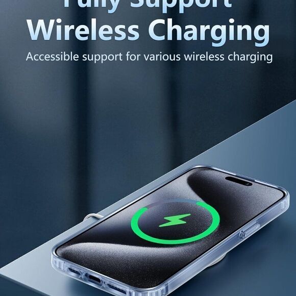 iPhone 15 Pro-Max Case Magnetic Charging Anti Yellowing Shockproof Phone Case - Picture 4 of 8